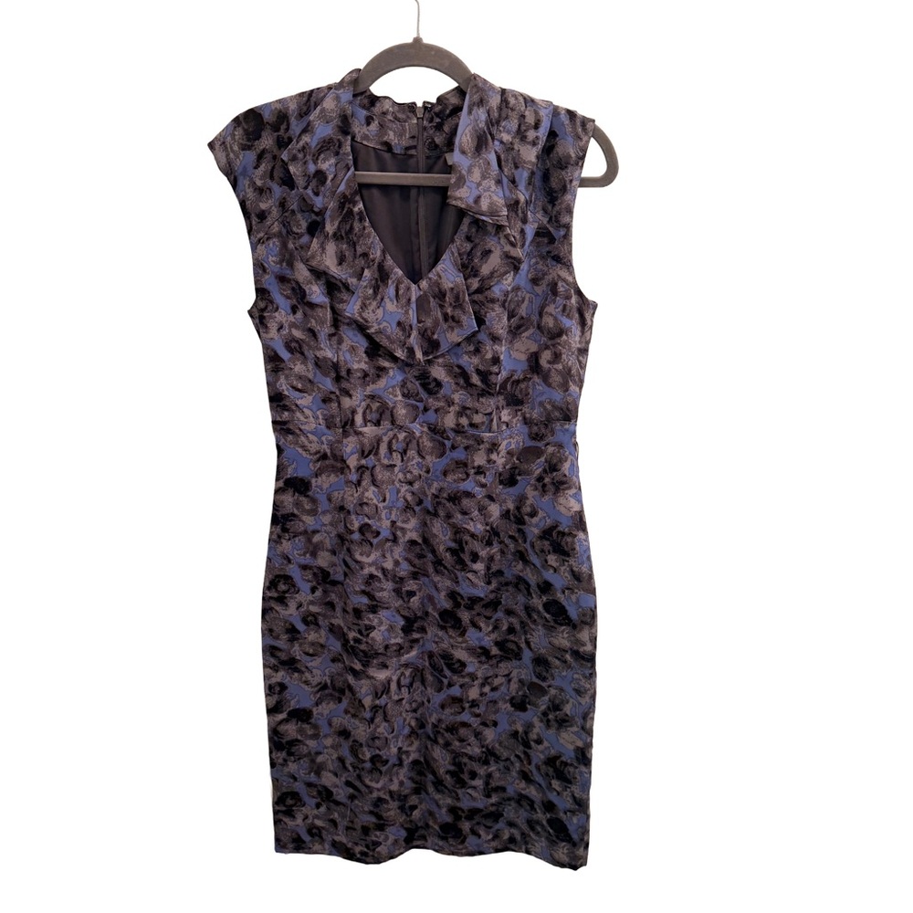 Classiques Entier 100% Silk Ruffle Neck Dress